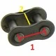 Chaîne 428 d'origine 120 maillons Dirt bike