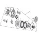 Poussoir d'embrayage pour moteur 125cm3 sans démarrage prise