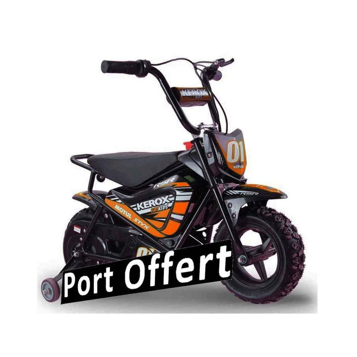 Mini-moto cross électrique pour enfants, FAT KIDS